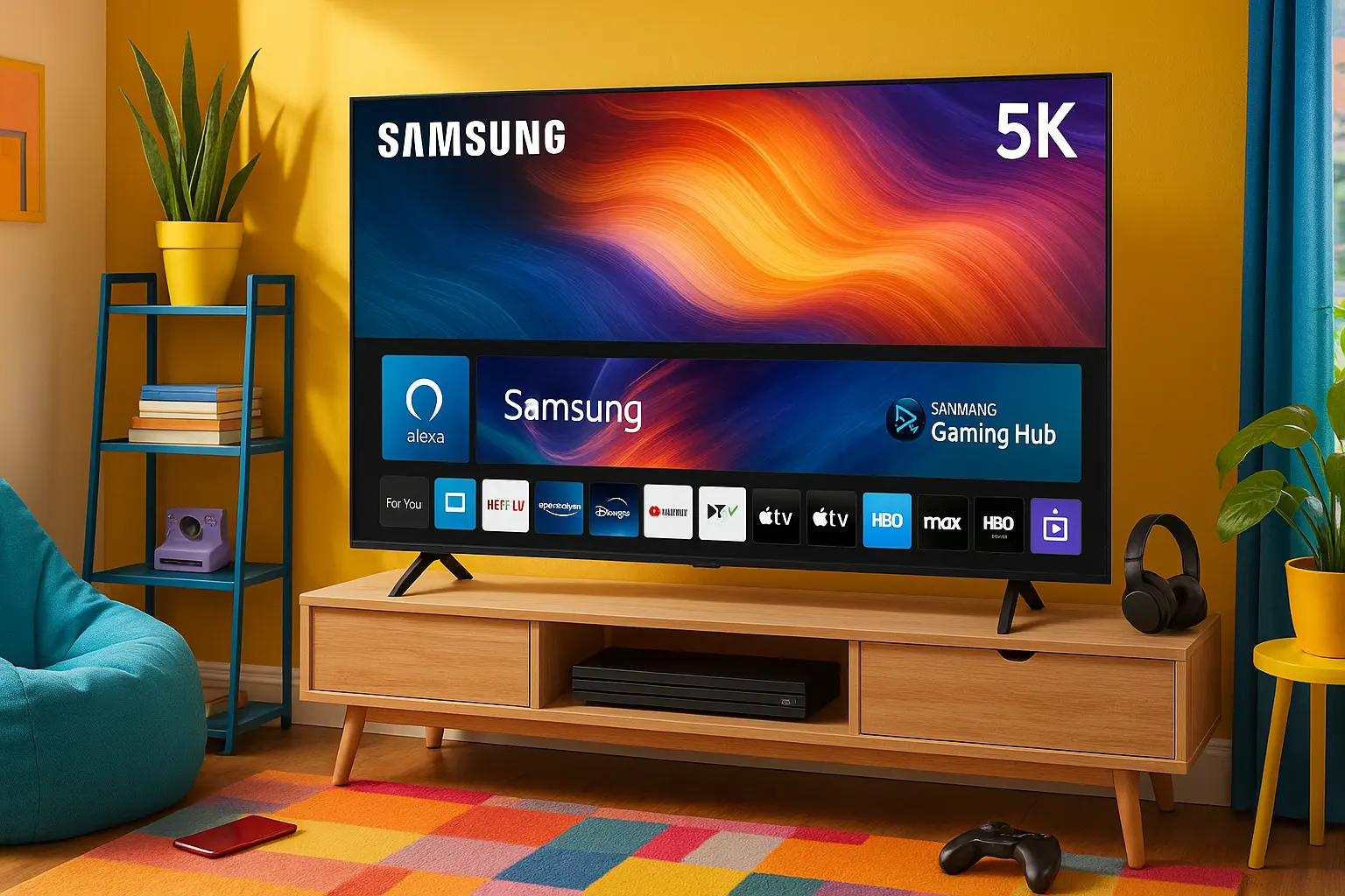 Samsung Smart TV 55" 4K UHD CU7700 - Alexa Built-In, Samsung Gaming Hub