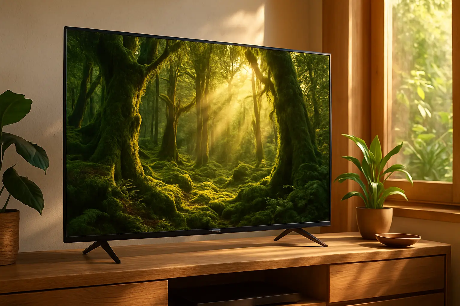 Smart TV 65" Toshiba DLED 4K: Imagem Imersiva e Design Slim