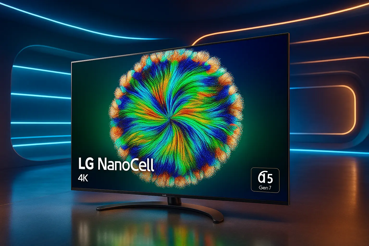 Smart TV 4K 65" LG NanoCell 65NANO80T: Processador α5 Ger7 AI Hub de Esportes