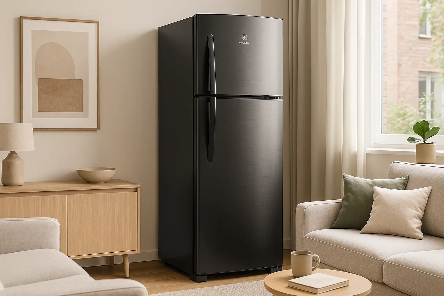 Geladeira Electrolux Frost Free Inverter 390L Efficient AutoSense Duplex Black Inox Look: Inteligência e Economia