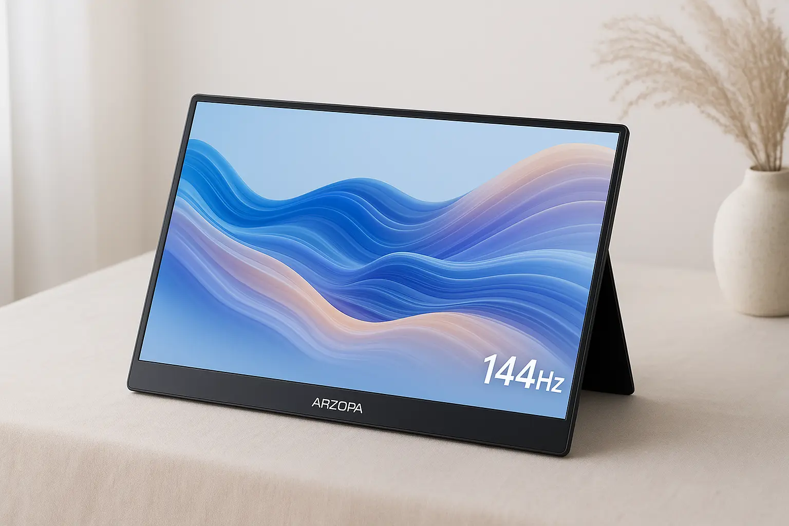 ARZOPA Monitor portátil 16,1'' 144Hz: leve, fluido e versátil
