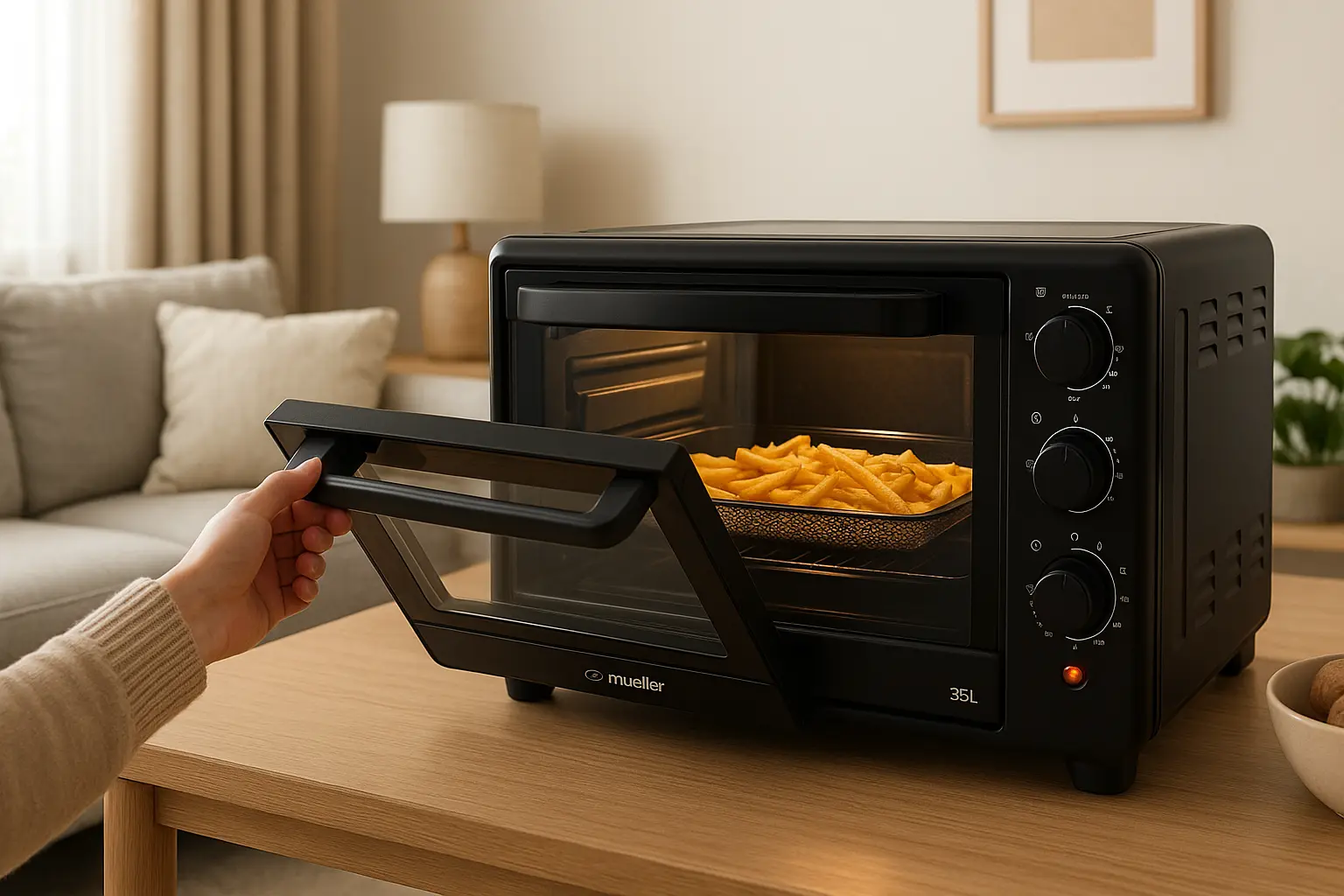 Air Forno Elétrico Mueller 35L com Fryer: versatilidade e potência