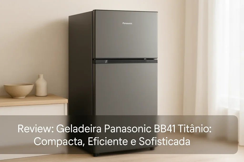 Geladeira Panasonic BB41 Titânio: Compacta, Eficiente e Sofisticada