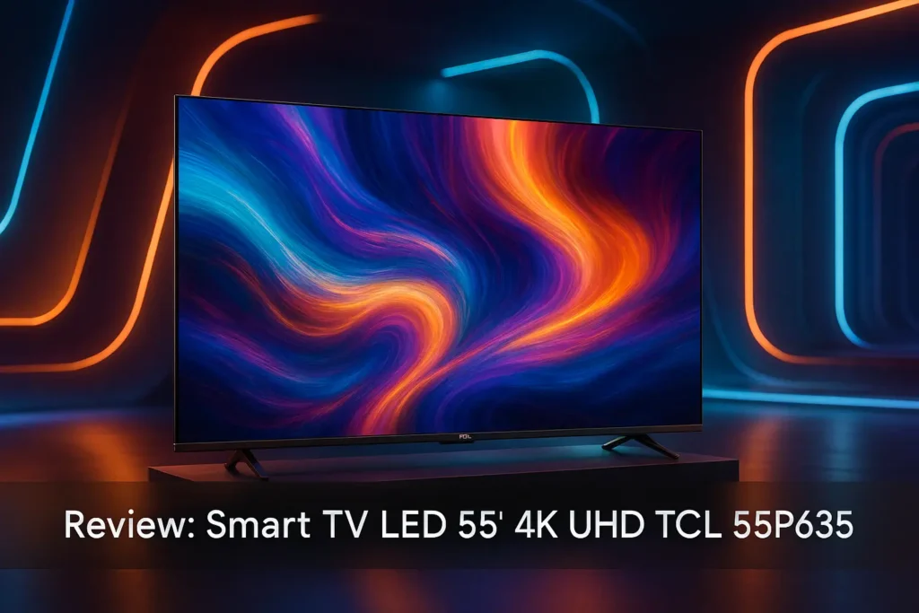 Smart TV LED 55' 4K UHD TCL 55P635: Tecnologia e Inteligência com Google TV