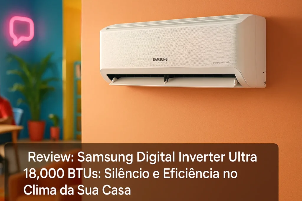Samsung Digital Inverter Ultra 18.000 BTUs: Silêncio e Eficiência no Clima da Sua Casa
