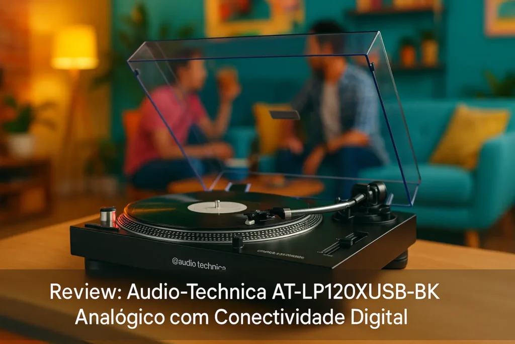 Audio-Technica AT-LP120XUSB-BK: Analógico com Conectividade Digital