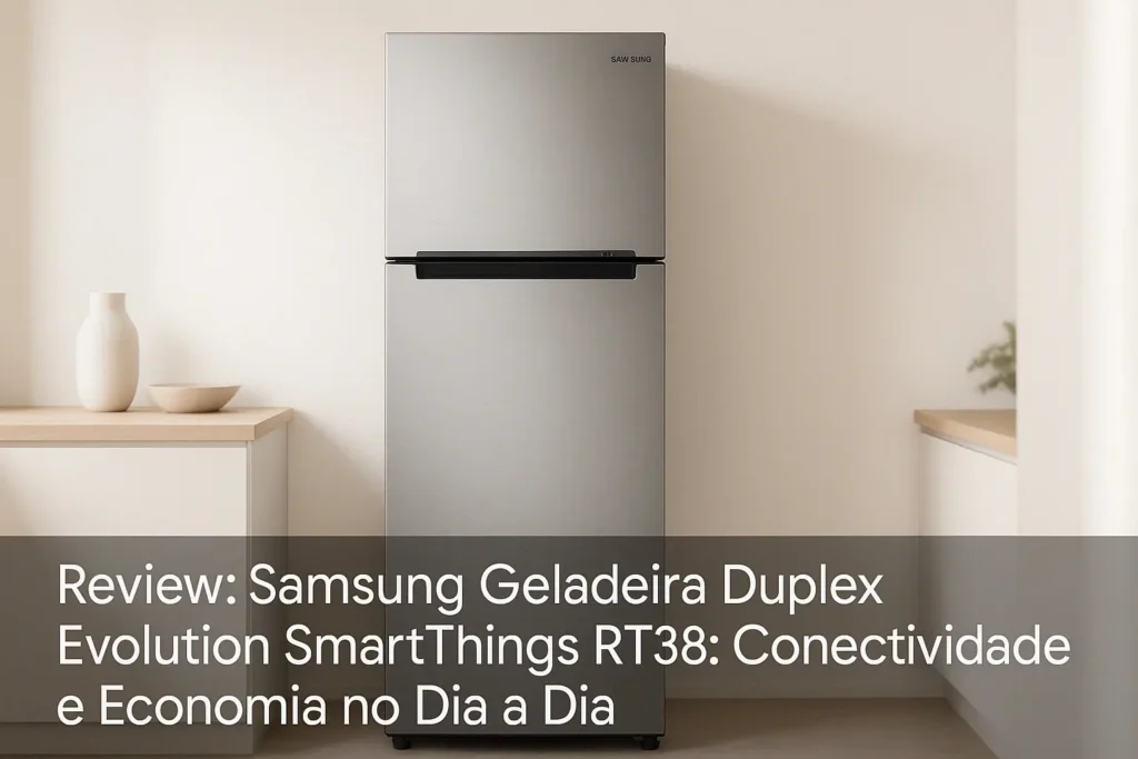 Samsung Geladeira Duplex Evolution SmartThings RT38: Conectividade e Economia no Dia a Dia