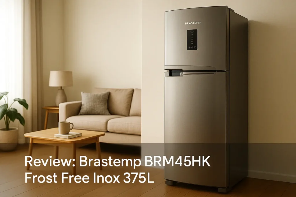 Brastemp BRM45HK Frost Free Inox 375L: Conectividade e Eficiência no Dia a Dia