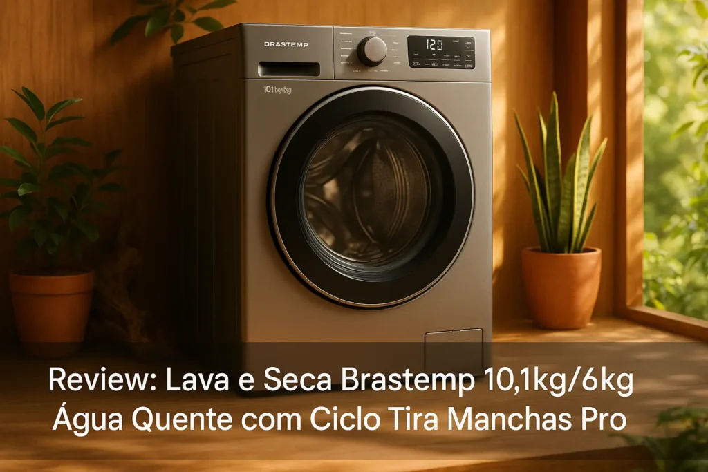 Lava e Seca Brastemp 10,1kg/6kg Água Quente com Ciclo Tira Manchas Pro