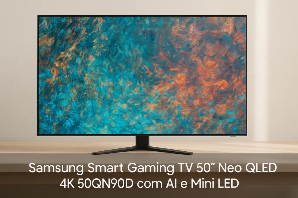 Samsung Smart Gaming TV 50" Neo QLED 4K 50QN90D com AI e Mini LED