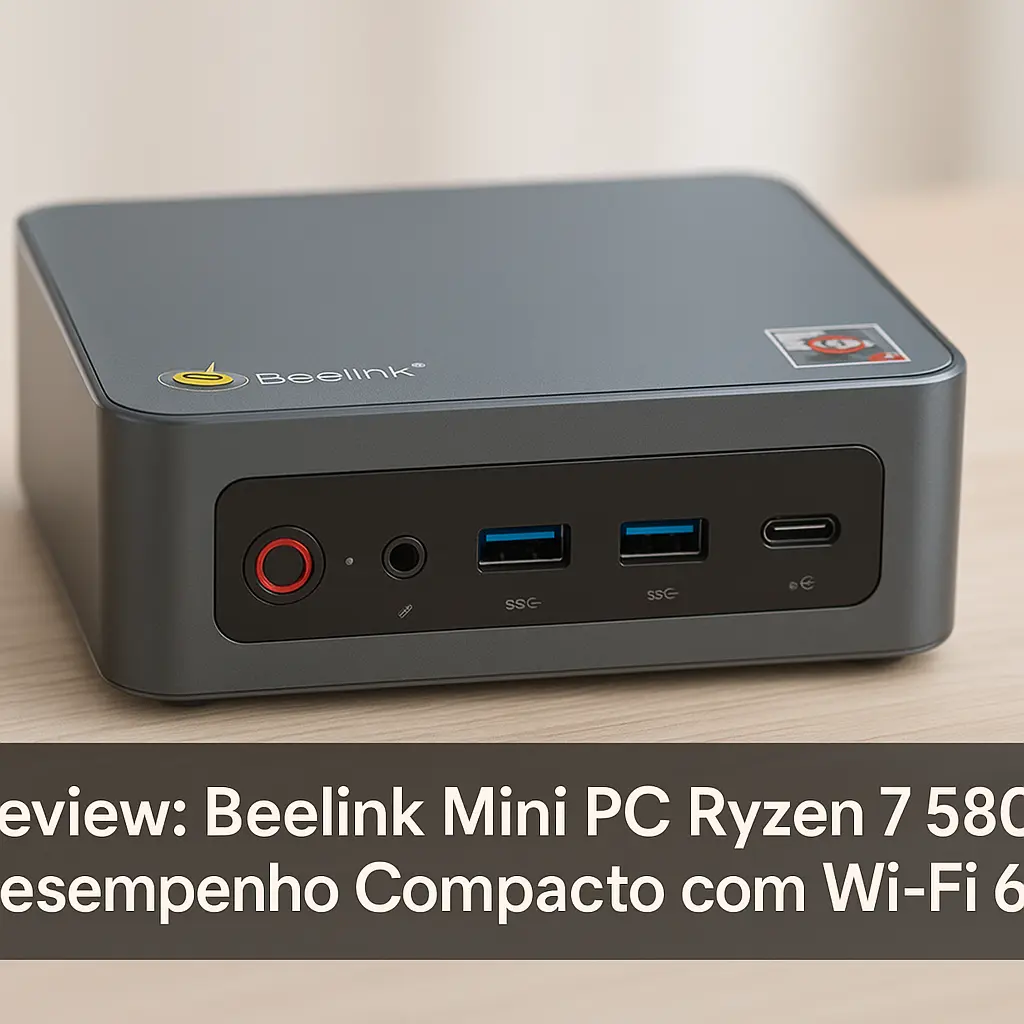 Beelink Mini PC Ryzen 7 5800H: Desempenho Compacto com Wi-Fi 6