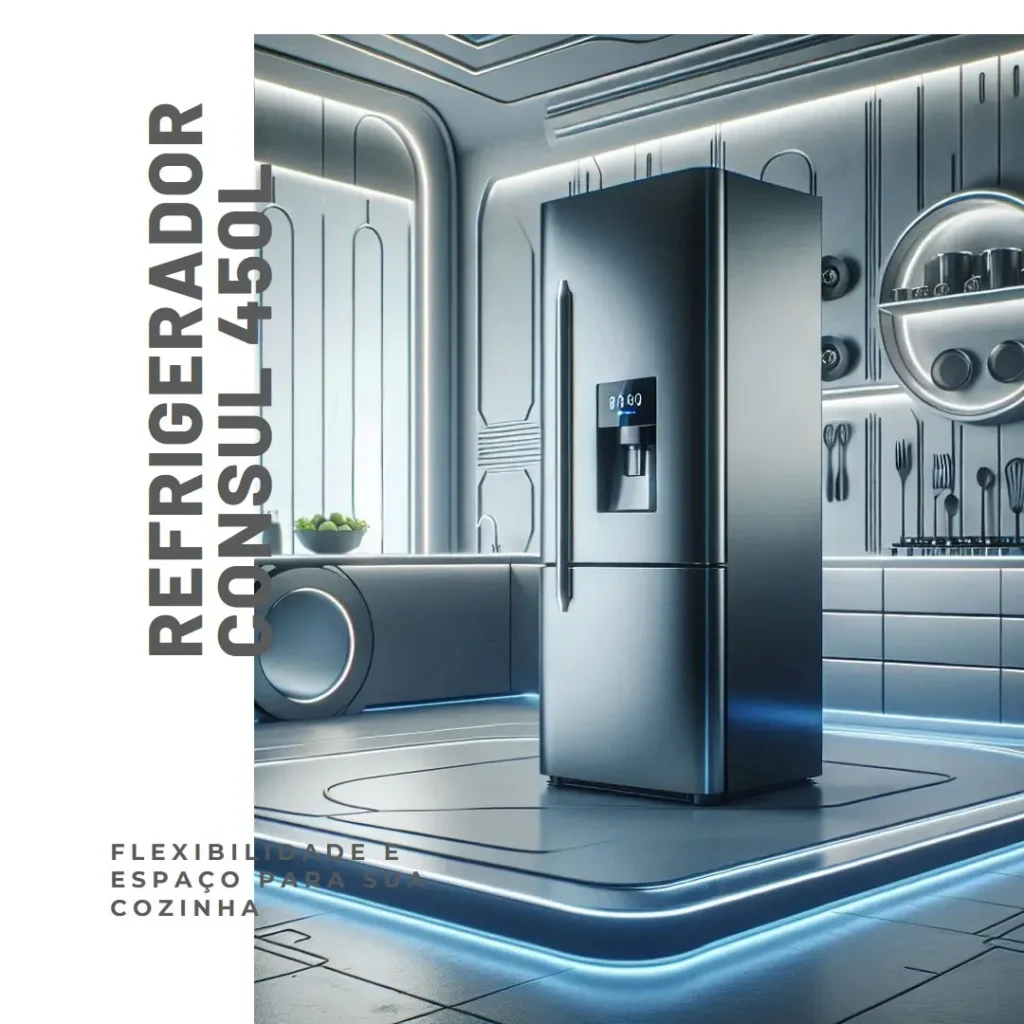 Refrigerador 450L 2 Portas Frost Free 110 Volts, Branco, Consul – Flexibilidade e Espaço para sua Cozinha