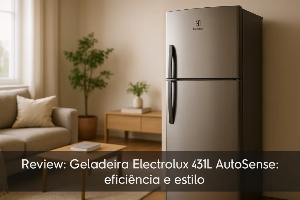 Geladeira Electrolux 431L AutoSense: eficiência e estilo