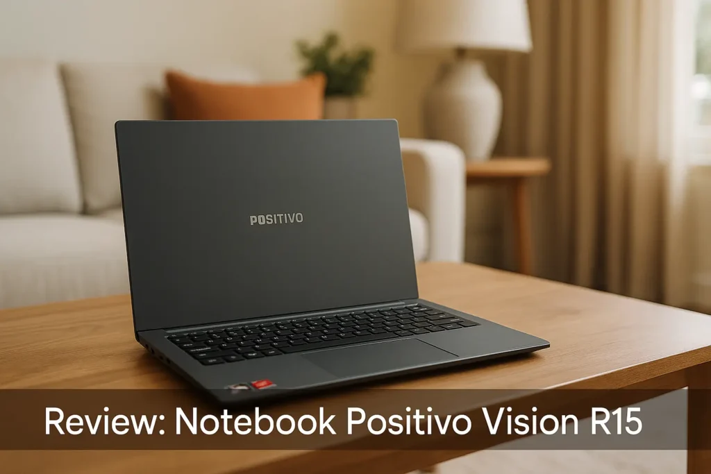 Notebook Positivo Vision R15 AMD® Ryzen 7-5700U 32GB RAM 512GB SSD