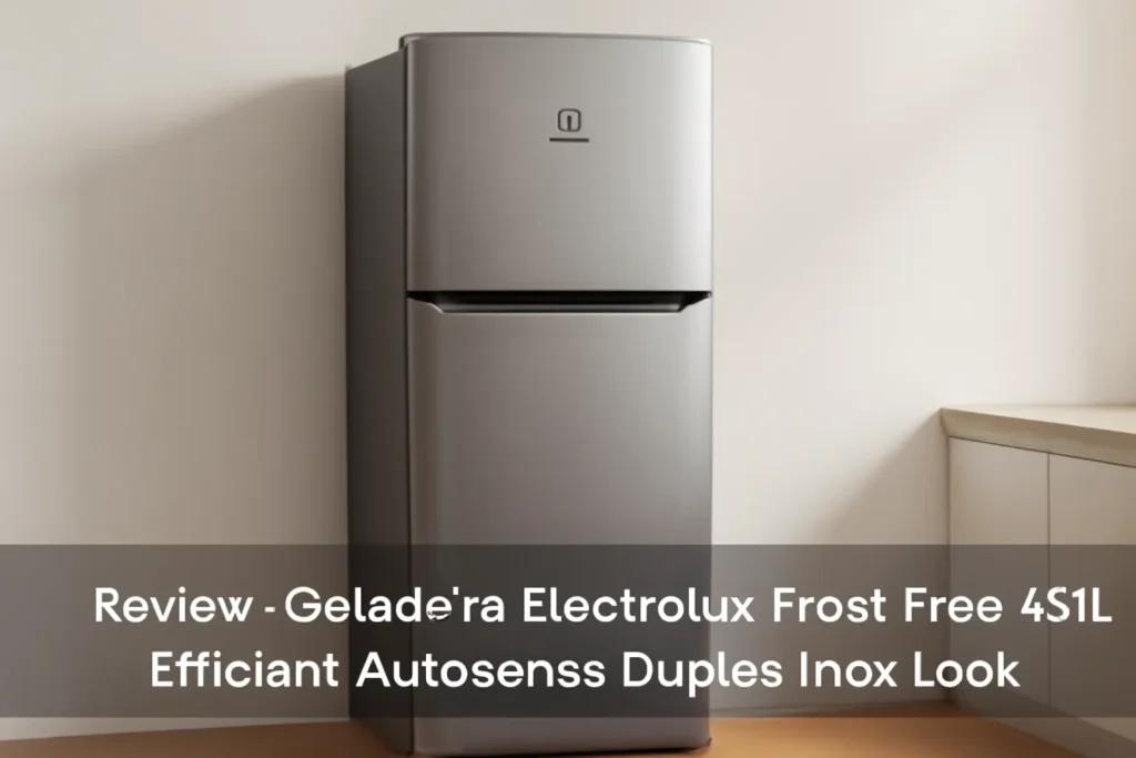 Geladeira Electrolux Frost Free 431L Efficient AutoSense Duplex Inox Look