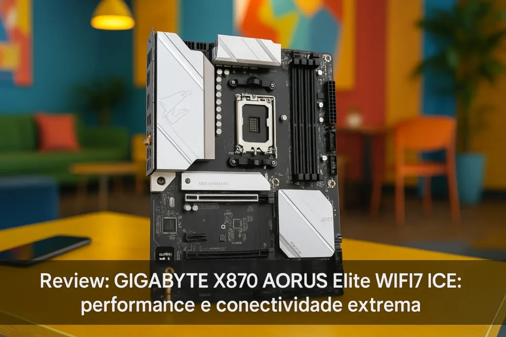 GIGABYTE X870 AORUS Elite WIFI7 ICE: performance e conectividade extrema