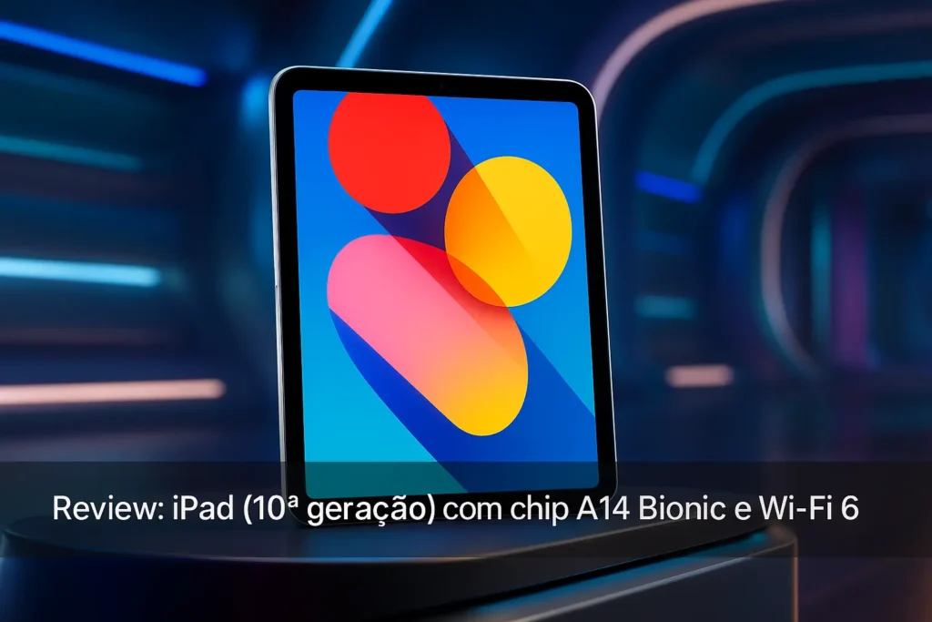 iPad da Apple (10ª geração) com chip A14 Bionic e Wi-Fi 6