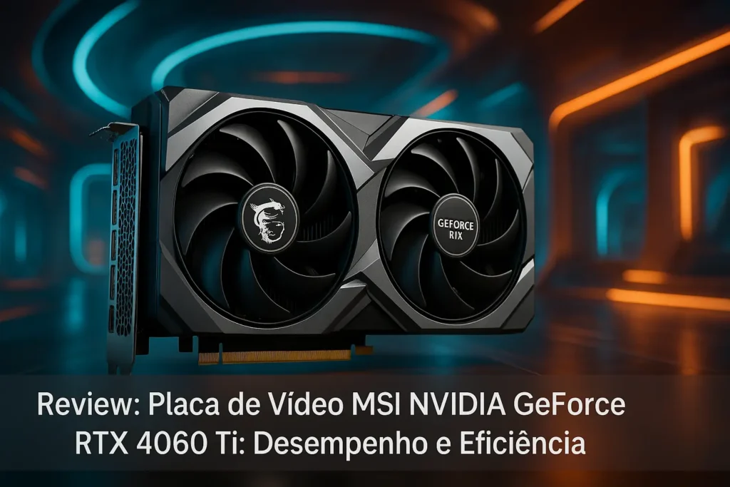Placa de Vídeo MSI NVIDIA GeForce RTX 4060 Ti: Desempenho e Eficiência