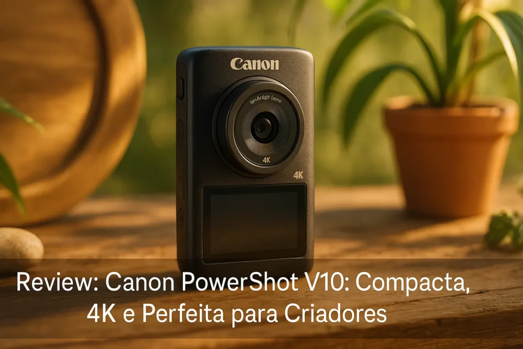 Canon PowerShot V10: Compacta, 4K e Perfeita para Criadores