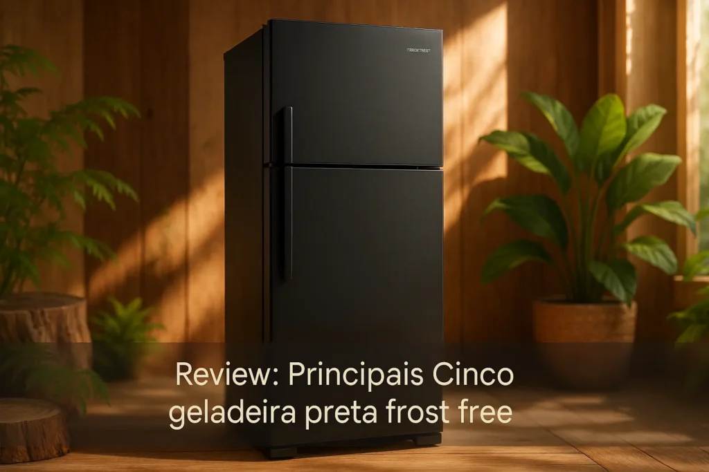 Principais Cinco geladeira preta frost free