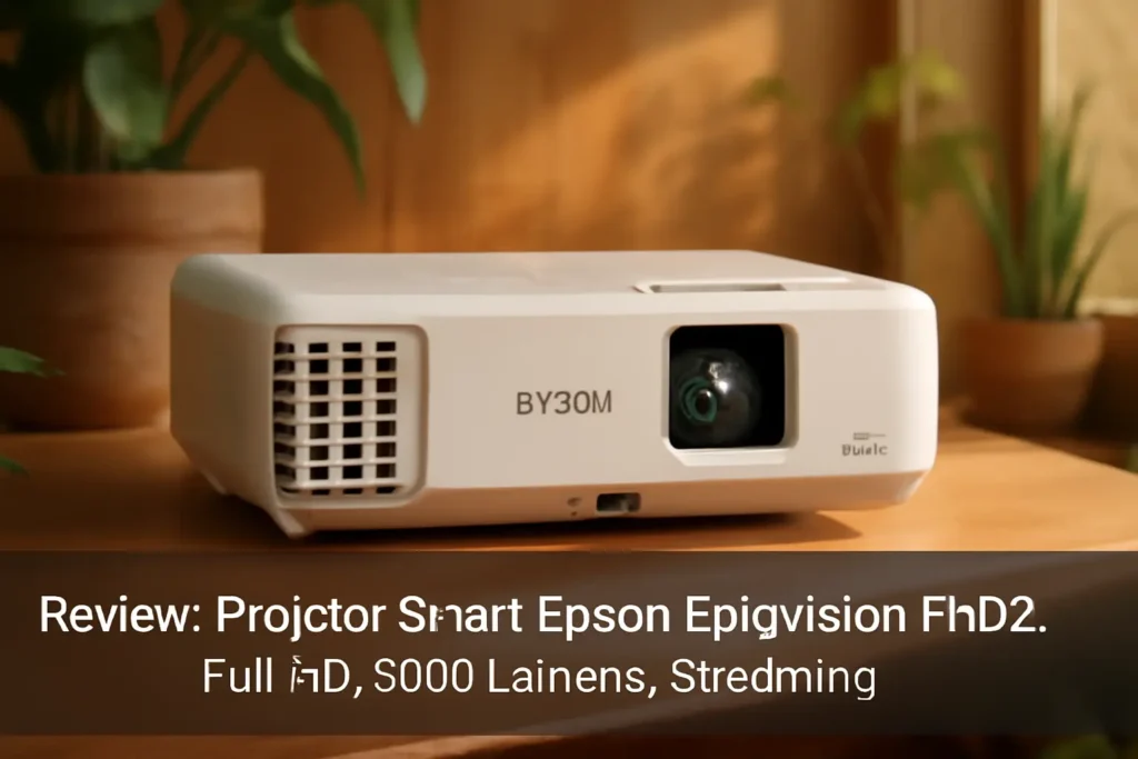 Projetor Smart Epson EpiqVision FH02: Full HD, 3000 Lumens, Streaming