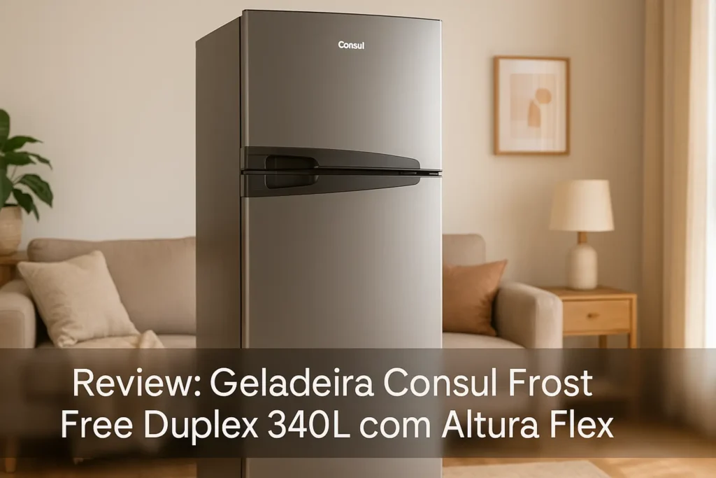 Geladeira Consul Frost Free Duplex 340L com Altura Flex