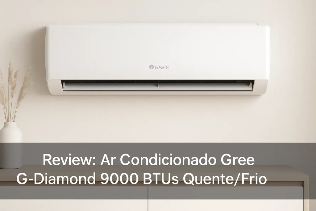 Ar Condicionado Gree G-Diamond 9000 BTUs Quente/Frio: Wi-Fi e Eficiência