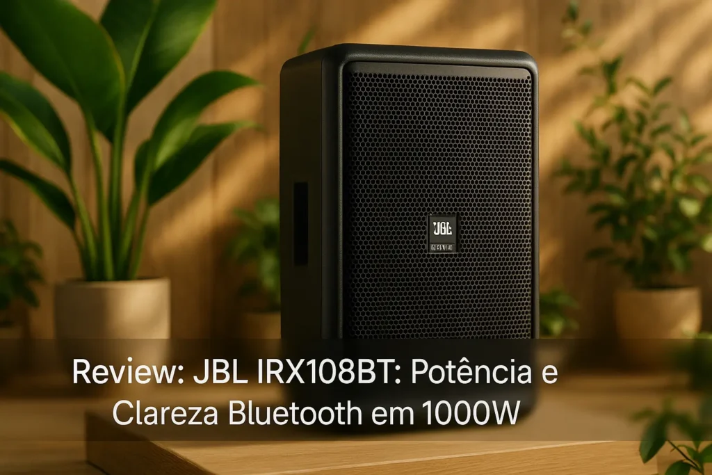 JBL IRX108BT: Potência e Clareza Bluetooth em 1000W