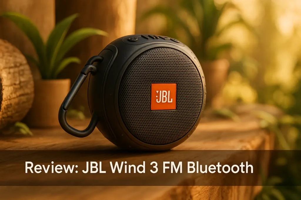 JBL Wind 3 FM Bluetooth: portátil, prático e à prova d’água