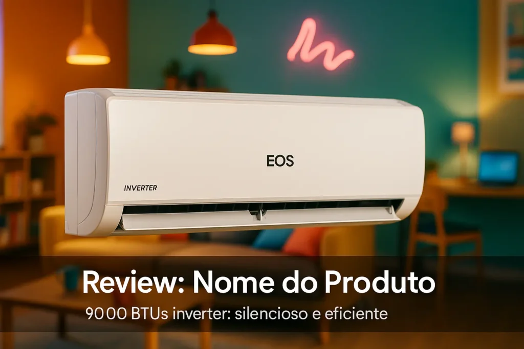 Ar-Condicionado EOS 9000 BTUs Inverter: silencioso e eficiente