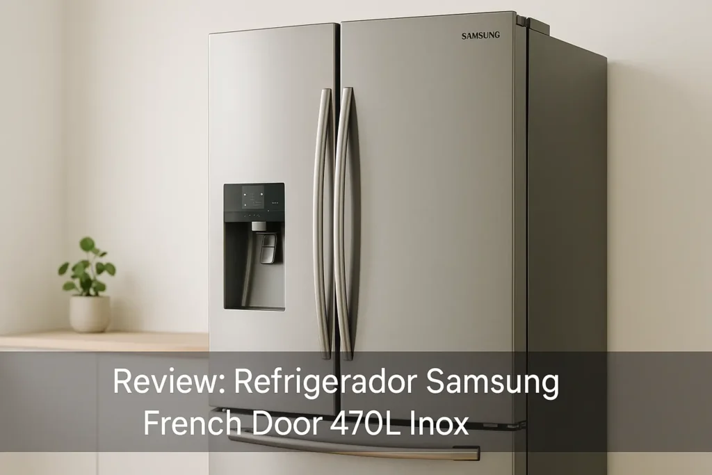 Refrigerador Samsung French Door 470L Inox: moderno e eficiente