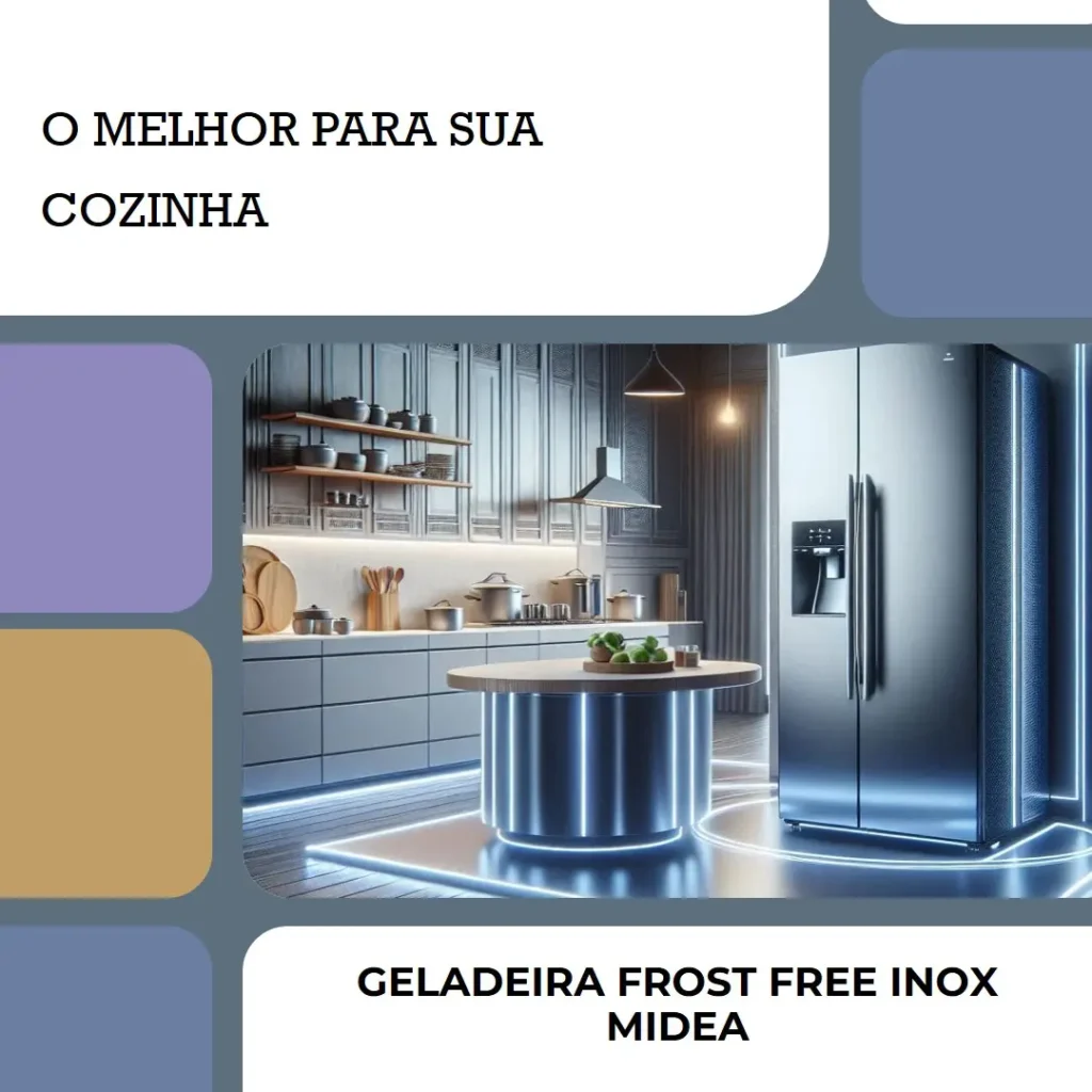 Geladeira Frost Free Side By Side 442L Inox Midea MDRS598FGA041: O Melhor para Sua Cozinha