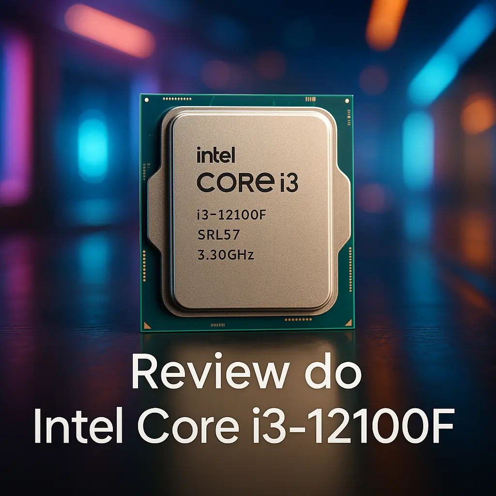 Processador Intel Core i3-12100F com 4 Núcleos e 8 Threads