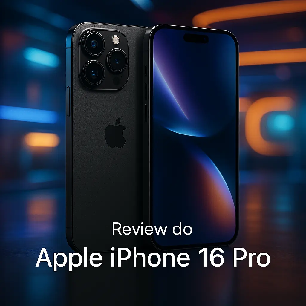 Apple iPhone 16 Pro (128 GB) – Titânio Preto: Desempenho, Câmeras e Durabilidade Incomparáveis