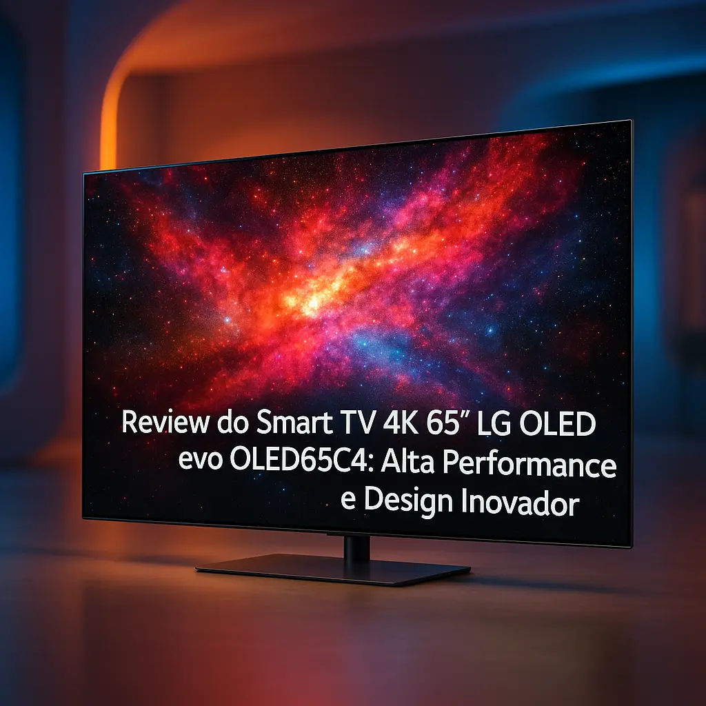Smart TV 4K 65" LG OLED evo OLED65C4: Alta Performance e Design Inovador