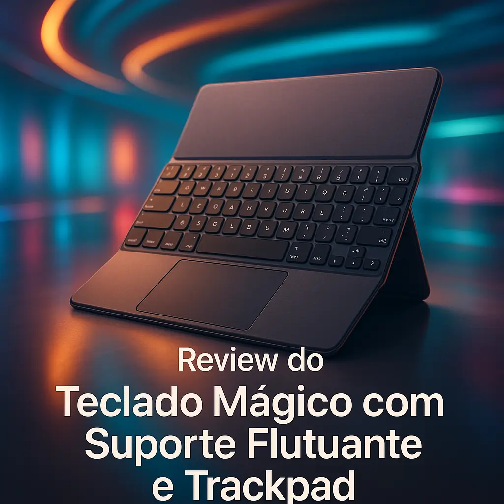 Teclado Mágico com Suporte Flutuante e Trackpad