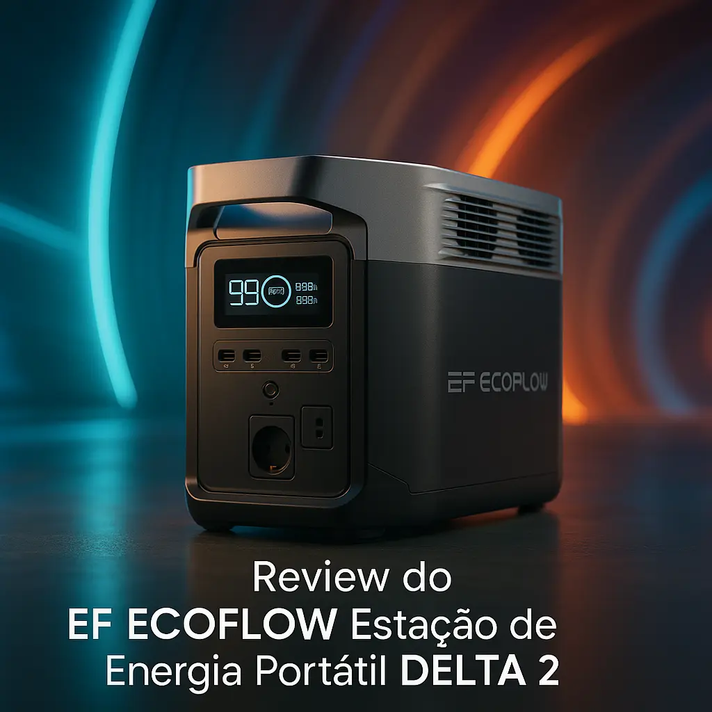 EF ECOFLOW Estação de Energia Portátil DELTA 2: Potência e Conveniência em Qualquer Lugar