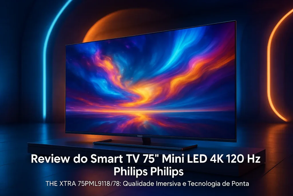Smart TV 75" Mini LED 4K 120 Hz Philips THE XTRA 75PML9118/78: Qualidade Imersiva e Tecnologia de Ponta