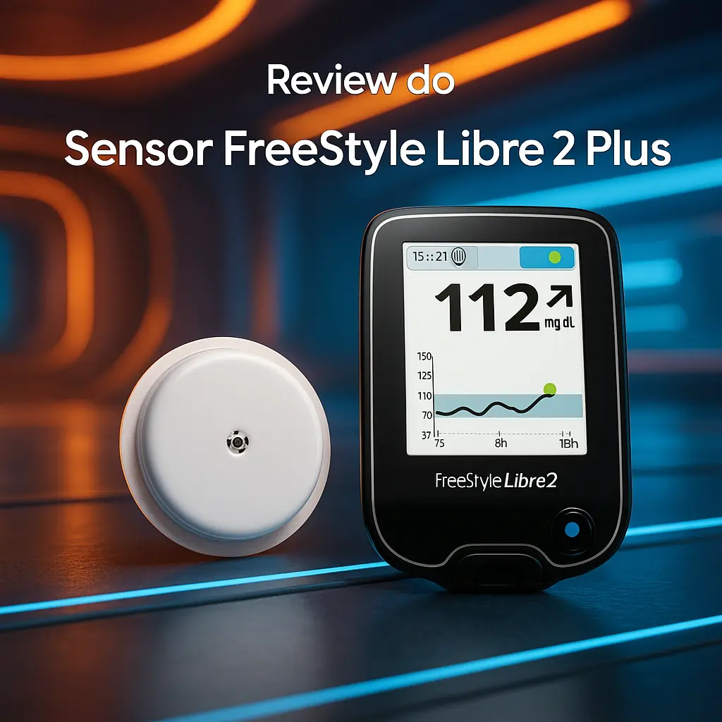 Sensor Freestyle Libre 2 Plus com monitoramento contínuo