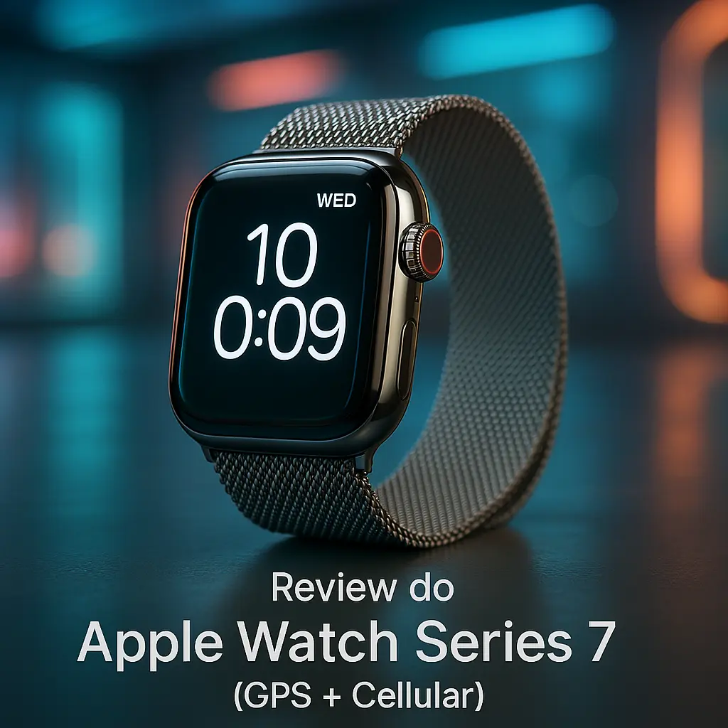 Apple Watch Series 7 (GPS + Cellular): Caixa em Aço Inoxidável Grafite de 45 mm com Pulseira Estilo Milanês