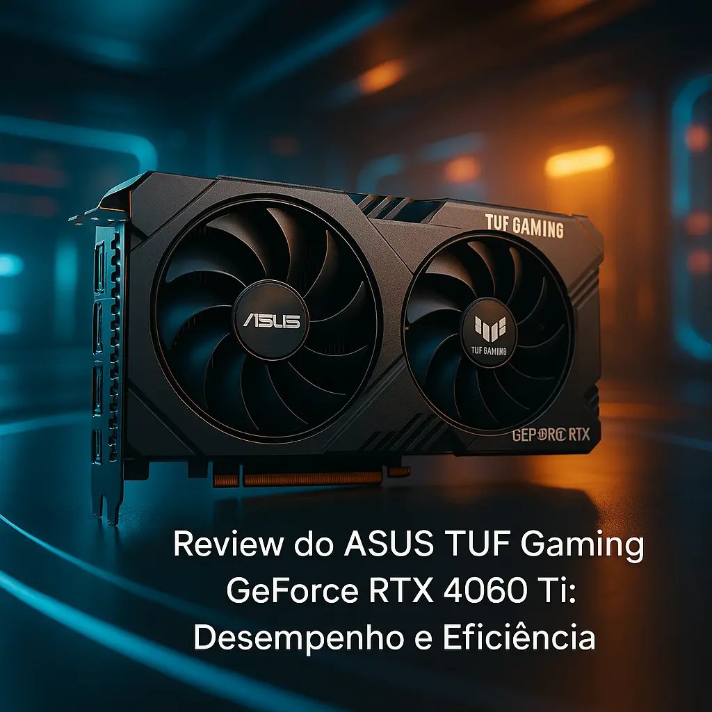 ASUS Placa Gráfica TUF Gaming GeForce RTX 4060 Ti: Desempenho e Eficiência
