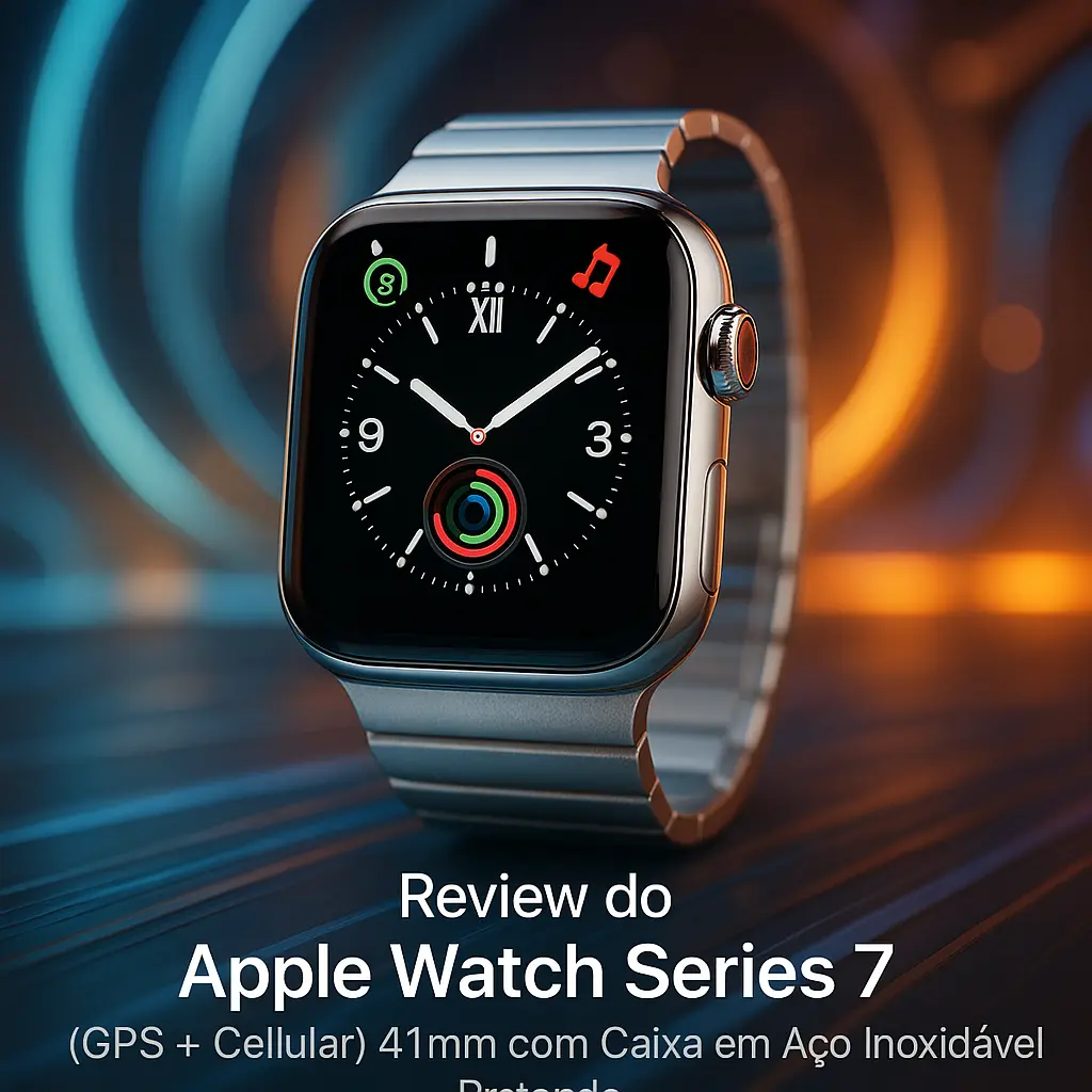 Apple Watch Series 7 (GPS + Cellular) 41mm com Caixa em Aço Inoxidável Prateado