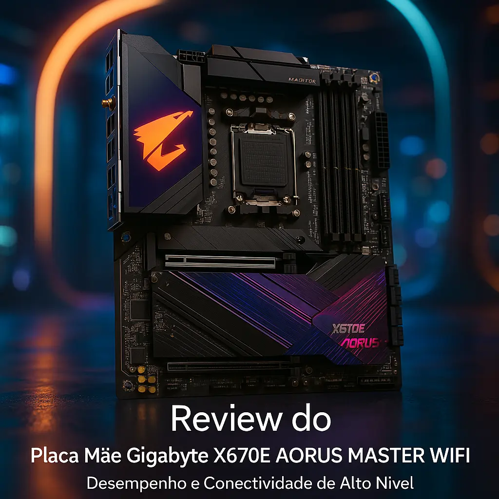 Placa Mãe Gigabyte X670E AORUS MASTER WIFI: Desempenho e Conectividade de Alto Nível
