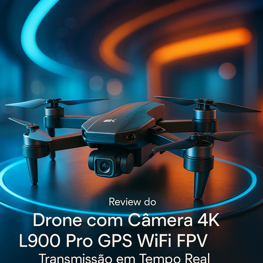 Drone com Câmera 4K L900 Pro GPS WiFi FPV Transmissão em Tempo Real