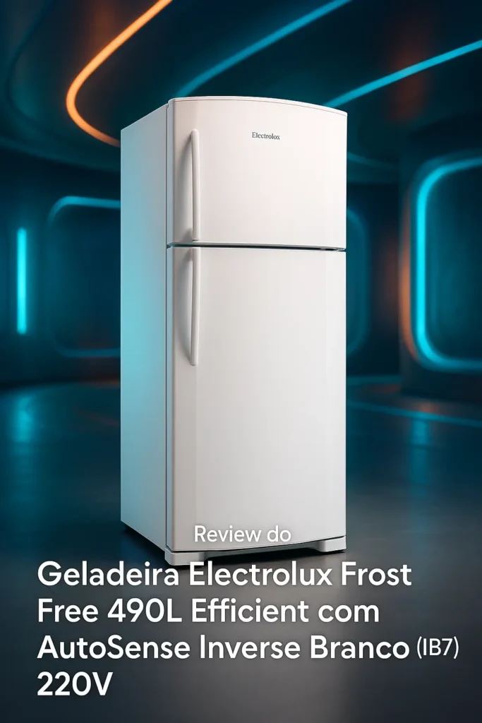 Geladeira Electrolux Frost Free 490L Efficient com AutoSense Inverse Branco (IB7) 220V