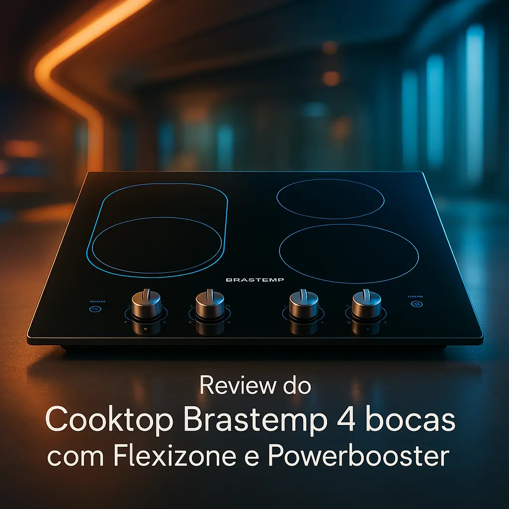 Cooktop Brastemp 4 bocas com Flexizone e Powerbooster