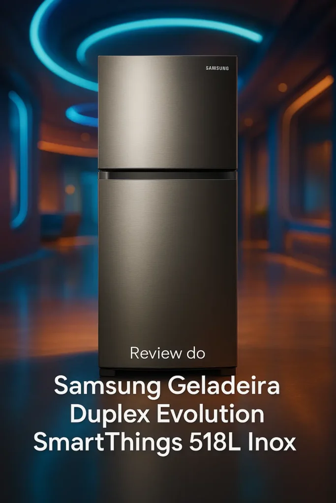 Samsung Geladeira Duplex Evolution SmartThings 518L Inox
