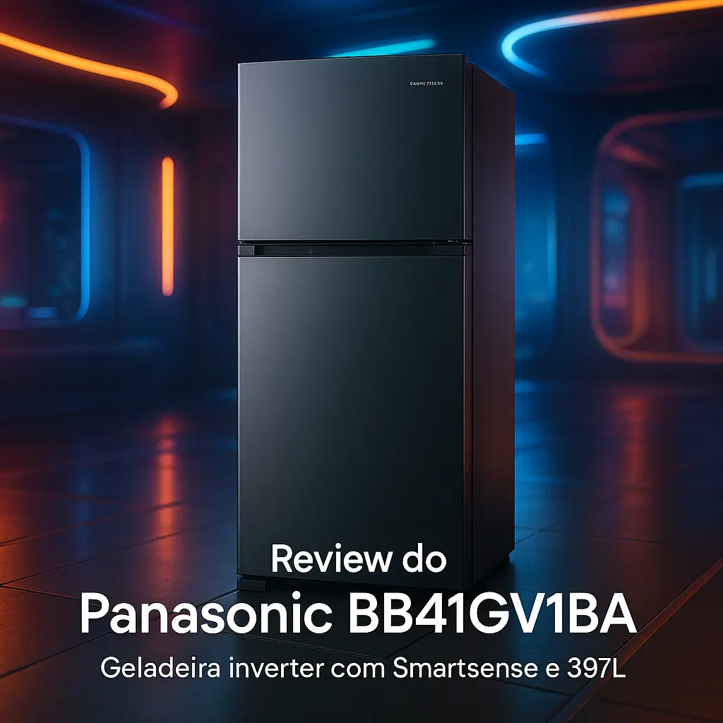 Panasonic BB41GV1BA: Geladeira inverter com Smartsense e 397L