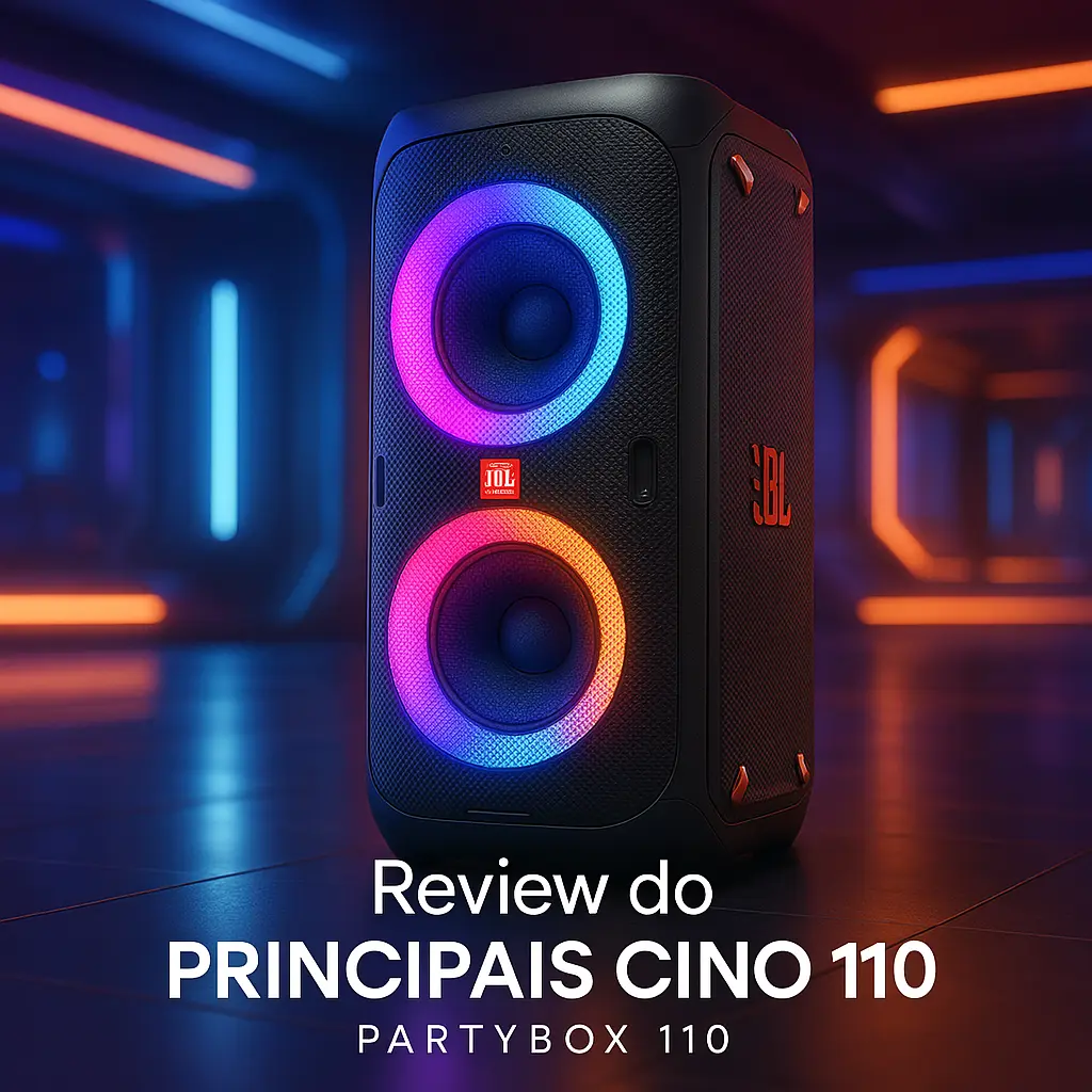Principais Cinco JBL 110 partybox