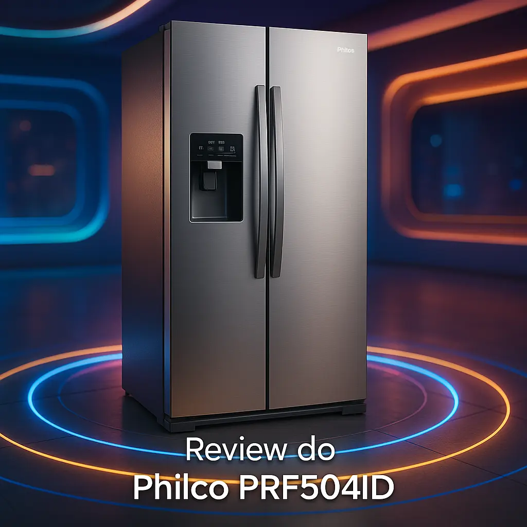 Philco PRF504ID: Geladeira Side By Side com Dispenser e 486L